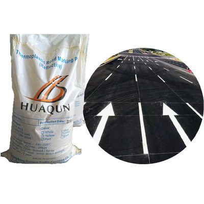 ซื้อ สีตีเส้นจราจรเทอร์โมพลาสติกแบบร้อนละลาย อุณหภูมิใช้งาน 180~220°C บรรจุภัณฑ์ 25 กก. พร้อมลูกแก้วสะท้อนแสง การผลิตออนไลน์