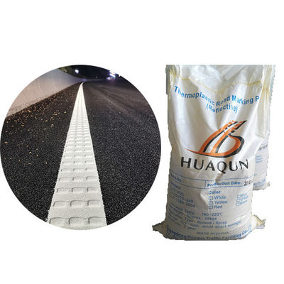 ซื้อ สีตีเส้นจราจรสะท้อนแสงเทอร์โมพลาสติกสีขาว สูตรเรซินปิโตรเลียม แห้งเร็ว สำหรับทางหลวง การผลิตออนไลน์