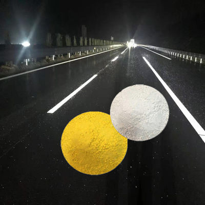 ซื้อ สีเครื่องหมายถนนแบบเทอร์โมพลาสติกที่แห้งเร็วที่มีสารประกอบกระจกกระจกที่สามารถปรับแต่งได้ เพื่อความเห็นที่สะท้อนแสงสูง การผลิตออนไลน์
