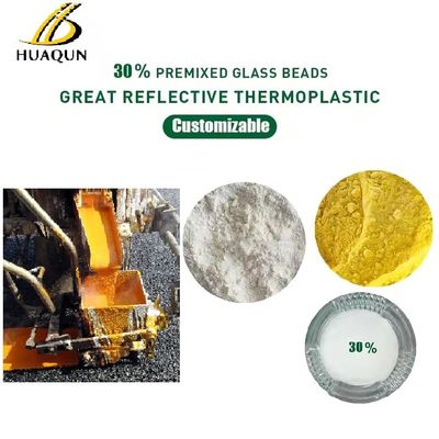 ซื้อ สีการตราเส้นละลายร้อนที่สะท้อนแสงที่สามารถปรับแต่งได้ 30% กระบอกแก้ว สีการตราถนนเทอร์โมพลาสติก การผลิตออนไลน์