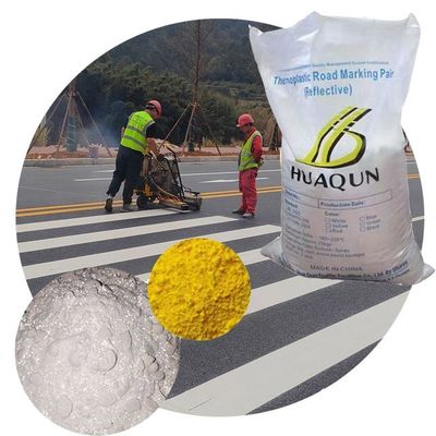 ซื้อ สีเทอร์โมพลาสติกที่สะท้อนแสง AASHTO M249 ที่ทนทานสําหรับการติดต่อและความทนทานต่อการสกัดบนพื้นถนน การผลิตออนไลน์