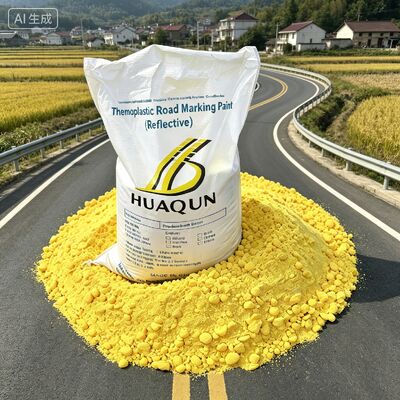 ซื้อ สีทาถนนเทอร์โมพลาสติกที่มองเห็นได้ชัดเจน ติดทนนาน แห้งเร็ว สำหรับงานพื้นผิวถนนที่ทนทาน การผลิตออนไลน์
