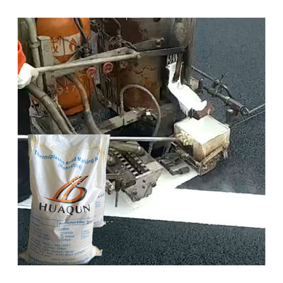 สีตีเส้นจราจรชนิดเทอร์โมพลาสติกสะท้อนแสงสูงและติดทนนานสำหรับตีเส้นบนถนนพร้อมลูกแก้ว