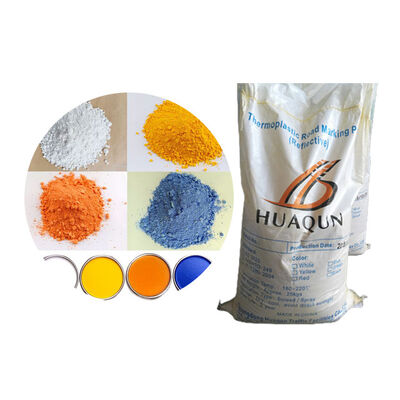 สีตีเส้นจราจรชนิดเทอร์โมพลาสติกสะท้อนแสงสูง สีขาวและสีเหลือง