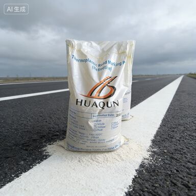 สีทาถนนเทอร์โมพลาสติกแห้งเร็วพร้อมลูกแก้วสะท้อนแสงสูงเพื่อการเคลือบความปลอดภัยบนท้องถนนที่ทนทาน