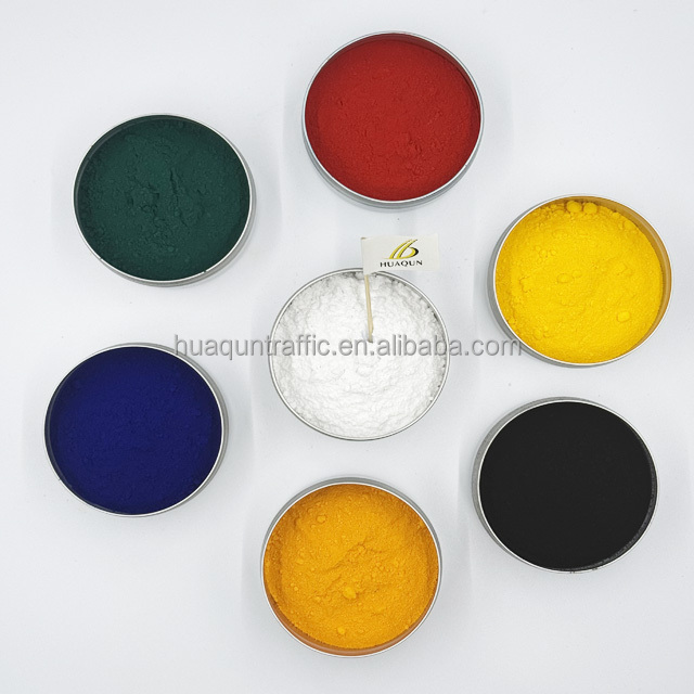 เวียดนามสีถนนสีขาวและสีเหลืองที่นิยม 20% ผสมกระจกข้อมูลกระทบทางด่วนสีถนนที่สะท้อนแสง thermoplastic 0