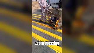 Zebra Crossing Refurbishment ใน ปากีสถาน | สีทาถนนเทอร์โมพลาสติกสีเหลือง